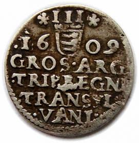 Picture 2 for: 3 groschen 1609 Gabriel Bathory Transylvania