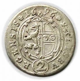 Picture 2 for: 2 kreuzer 1696 Johann Ernst von Thun