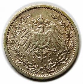 Picture 2 for: 1/2 mark 1909 A Wilhelm Prussia Berlin