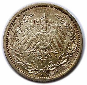 Picture 2 for: 1/2 marki 1911 A Wilhelm II Hohenzollern Prusy Berlin