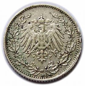 Picture 2 for: 1/2 mark 1913 D Wilhelm Prussia Munich