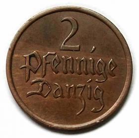 Picture for: 2 pfennnig 1937 Free City of Danzig Gdansk