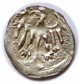 Picture 2 for: Halerz lew / orzeł Jerzy z Podiebradu Hrabstwo Kłodzkie