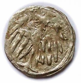 Picture 2 for: Halerz lew / orzeł Jerzy z Podiebradu Hrabstwo Kłodzkie