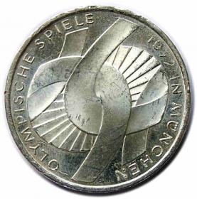 Picture for: 10 mark 1972 J 10 mark 1972 D Olympiad in Munich Hamburg