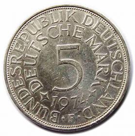 Picture for: 5 mark 1974 F Germany