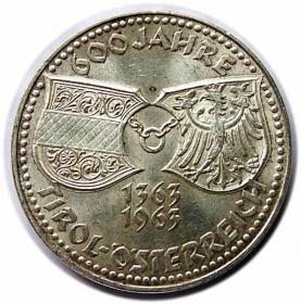 Picture for: 50 szylingów 1963 600 lat Tyrolu w Austrii Austria