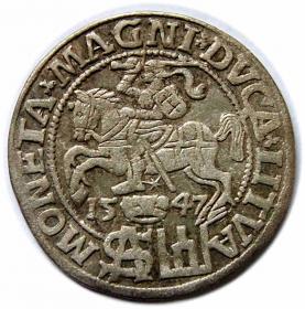 Picture 2 for: Grosz litewski na stopę polską 1547 Zygmunt II August Wilno
