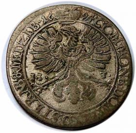 Picture 2 for: 15 kreuzer 1694 Silvius II Frederick Duchy of Olesnica