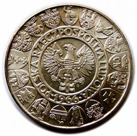 Picture 2 for: 100 złotych 1966 Tysiąclecie Państwa Polskiego Mieszko i Dąbrówka PRL Warszawa