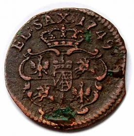 Picture 2 for: Schilling 1749 Augustus III Dresden