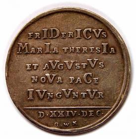 Picture 2 for: Medal 1745 Pokój w Dreźnie Fryderyk II Wielki Śląsk