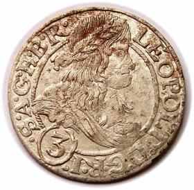 Picture for: 3 kreuzer 1666 Leopold I Silesia Wroclaw