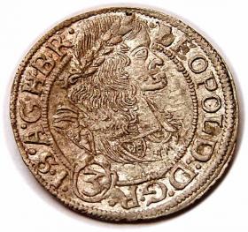 Picture for: 3 kreuzer 1669 Leopold I Silesia Wroclaw