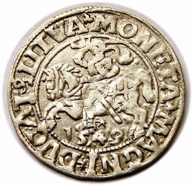 Picture for: Half groschen 1549 Sigismund II Augustus Vilnius