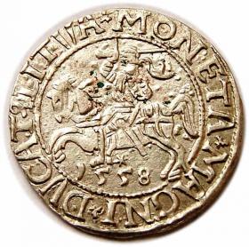 Picture for: Half groschen 1558 Sigismund II Augustus Vilnius