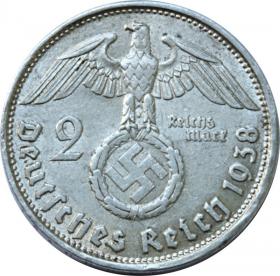 Picture 2 for: 2 mark 1938 B Paul von Hindenburg Germany Vienna