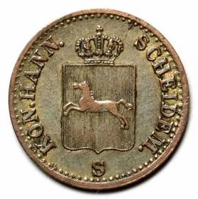 Picture 2 for: 6 pfennige 1843 Ernst August von Hannover