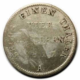 Picture 2 for: 4 groschen 1817 Friedrich Wilhelm III Germany Berlin