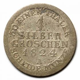 Picture 2 for: 1 silver groschen 1824 Friedrich Wilhelm III Niemcy Berlin