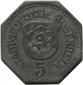 Picture 2 for: 5 pfennig Rosenheim