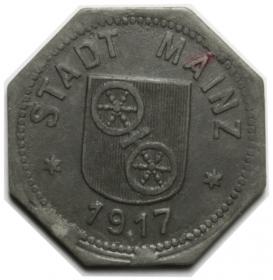 Picture 2 for: 10 pfennig 1917 Mainz
