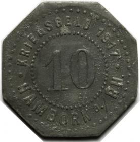 Picture for: 10 pfennig 1917 Hamborn