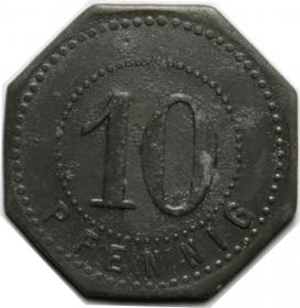 Picture 2 for: 10 pfennig 1917 Hamborn