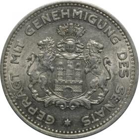 Picture 2 for: 1/10 verrechnungsmarke 1923 Hamburg