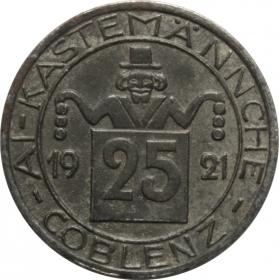 Picture 2 for: 25 pfennig 1921 Coblenz