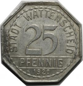 Picture for: 25 pfennig 1920 Wattenscheid