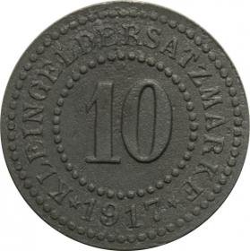 10 pfennig 1917 Ilawa Deutsch  Eylau