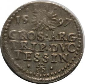 Picture 2 for: 3 groschen 1597 Adam Wenceslaus Duchy of Cieszyn