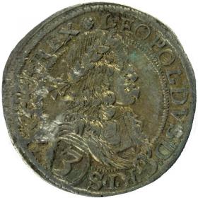 Picture for: 3 kreuzer 1670 Leopold I Austria Vienna