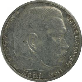 Picture for: 2 mark 1937 E Paul von Hindenburg Germany Muldenhutten