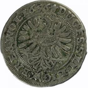 Picture 2 for: 3 kreuzer 1656 George III Louis IV Christian Duchy of Brzeg  Legnica  Wolow Brzeg
