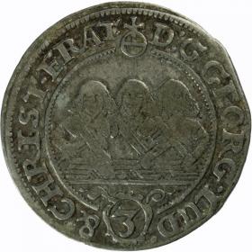 Picture for: 3 kreuzer 1658 George III Louis IV Christian Duchy of Brzeg  Legnica  Wolow Brzeg