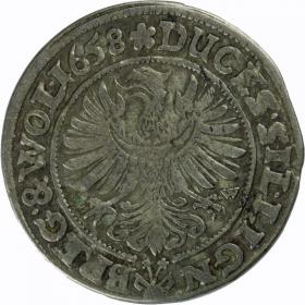Picture 2 for: 3 kreuzer 1658 George III Louis IV Christian Duchy of Brzeg  Legnica  Wolow Brzeg