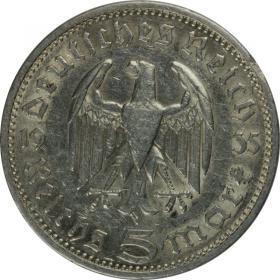Picture 2 for: 5 mark 1935 Paul von Hindenburg Germany Stuttgart