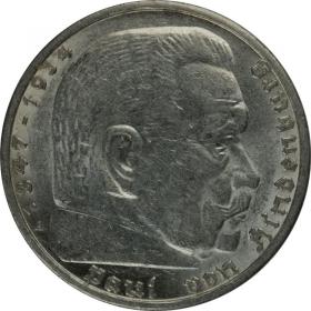 Picture for: 5 mark 1936 A Paul von Hindenburg Germany Berlin