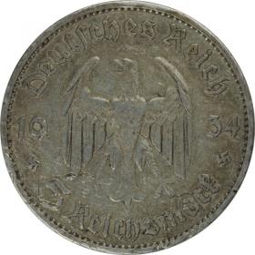 Picture 2 for: 5 mark 1934 A Church in Potsdam Germany Berlin