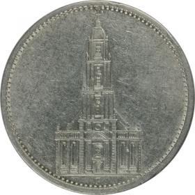 Picture for: 5 mark 1934 F Church in Potsdam Germany Stuttgart