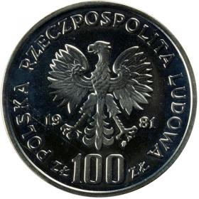 Picture 2 for: 100 zł Pułaski 1976 Sikorski 1981 próby LOT