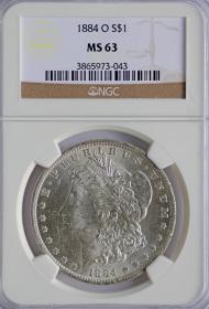 Picture for: 1 dolar 1884 USA grading NGC MS63