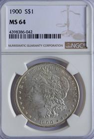Picture for: 1 dolar 1900 USA grading NGC MS64