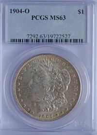 Picture for: 1 dolar 1904 USA grading PCGS MS63