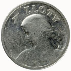 Picture for: 1 zloty 1925 Woman with ears Second Polish Republic London