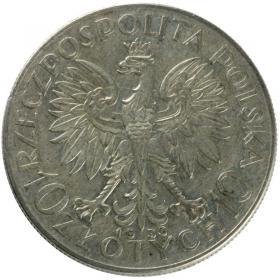 Picture 2 for: 10 zlotych 1933 Head of Women Second Polish Republic Warsaw