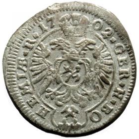 Picture 2 for: 1 kreuzer 1702 Leopold I Austria Kutna Hora