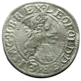Picture for: 3 kreuzer 1678 Leopold I Hungary Kremnica